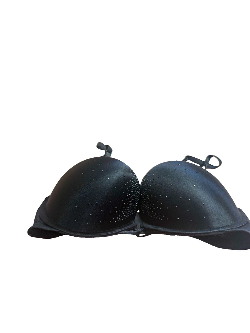 Victoria’s Secret Women’s Black Sequin Bombshell Plunge Bra! 34D